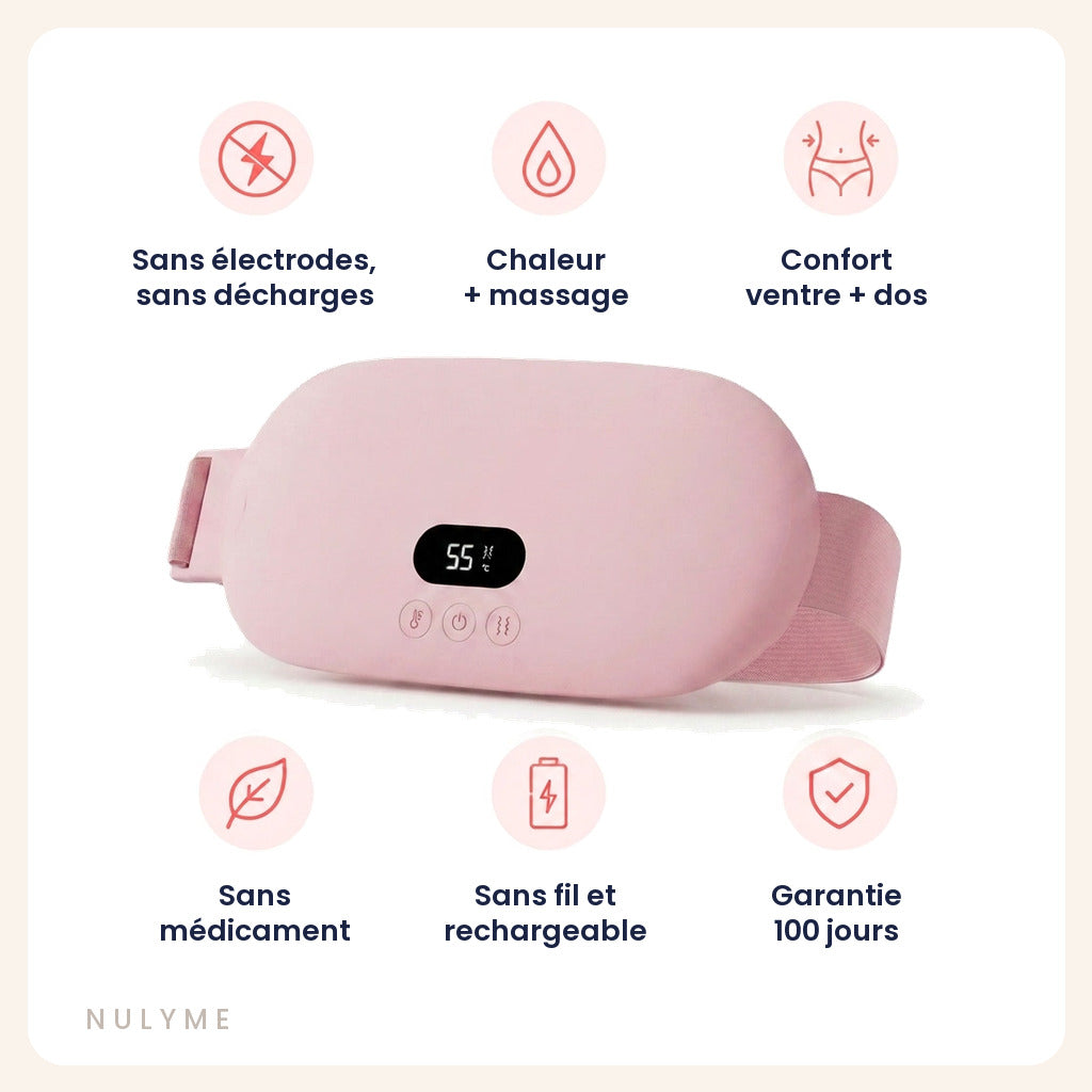 Ceinture chauffante et massante Nulyme