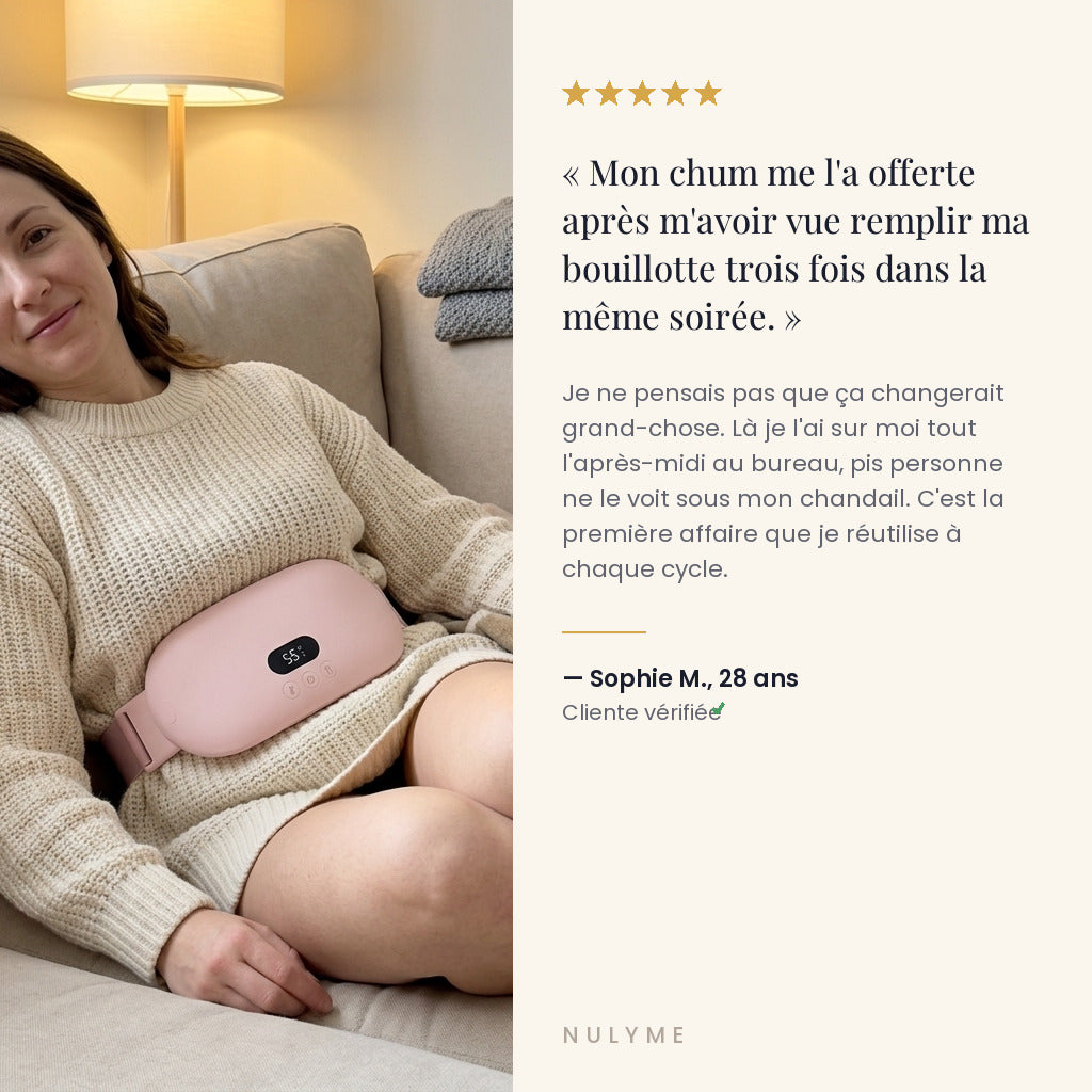 Ceinture chauffante et massante Nulyme