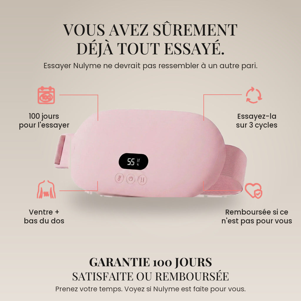 Ceinture chauffante et massante Nulyme