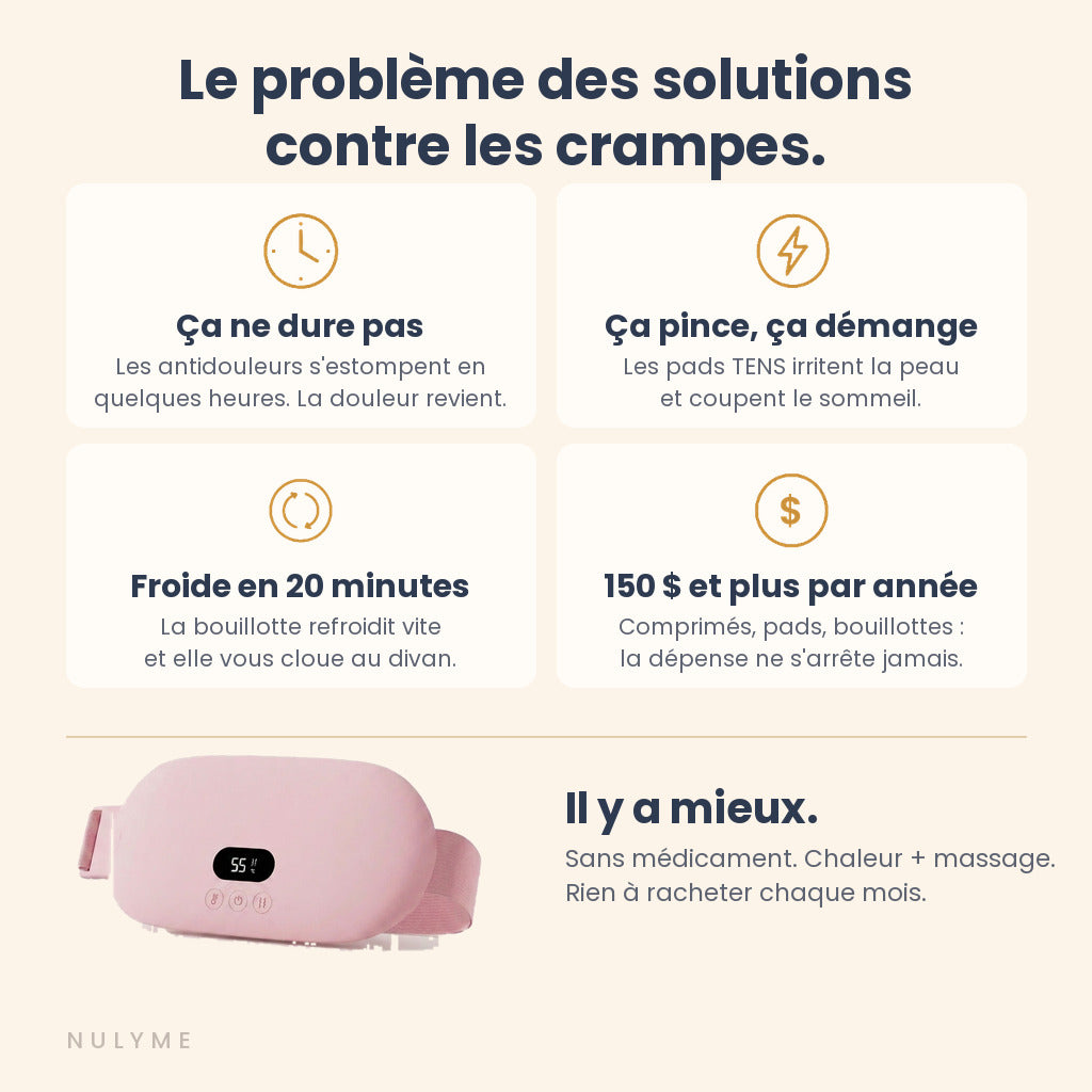 Ceinture chauffante et massante Nulyme
